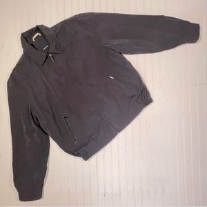 London Fog mens blue, racer style, jacket windbreaker XL